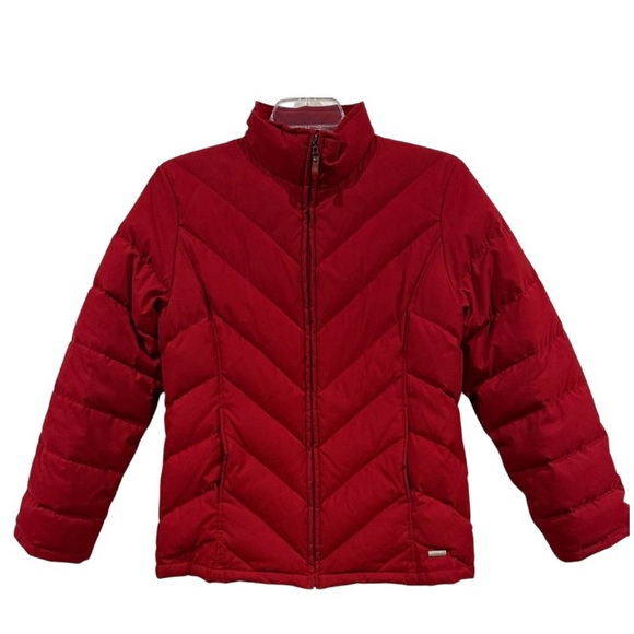Kenneth Cole Reaction Other - Kenneth Cole Reaction Mixed Fill Down Men’s Quilted Winter Coat. Red Size Large